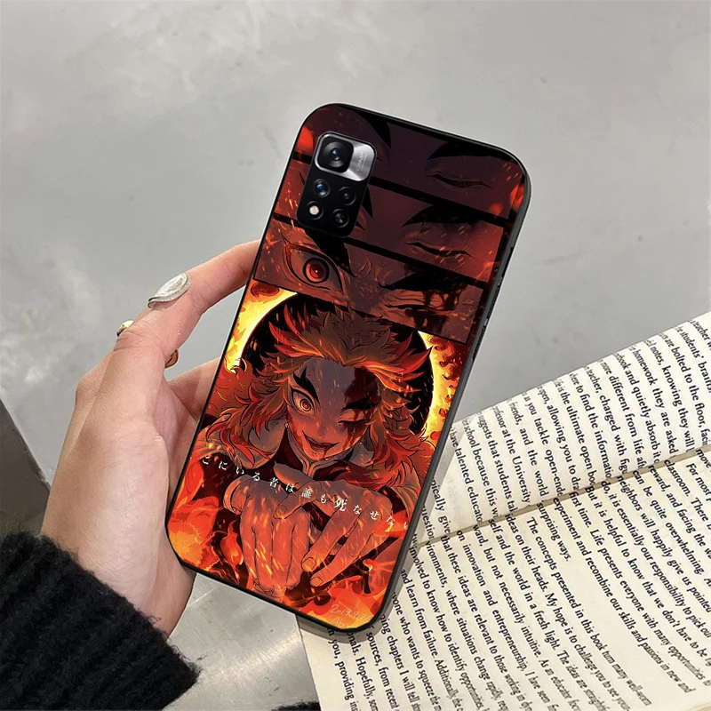

Rengoku Demon Slayer Phone Case For Xiaomi Redmi note 13 12 Pro 11S 11 10 Pro 10S 12S Redmi 10 9C 13C