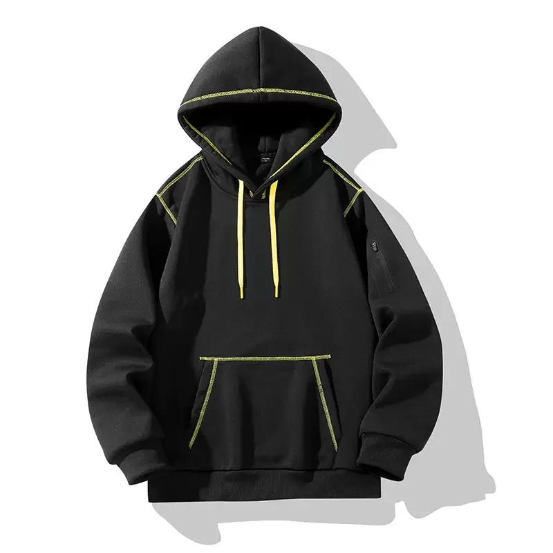 

Весенне-осенний новый модный тренд, американский ретро спортивный свитшот с капюшоном, мужская повседневная свободная негабаритная высококачественная футболка M-3XL