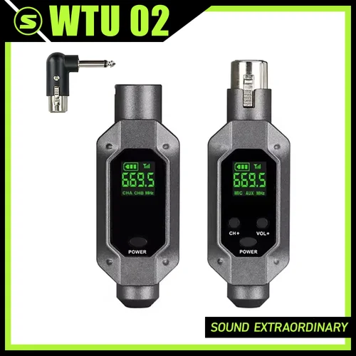 Conjunto de transmisor y receptor de micrófono inalámbrico XLR recargable Universal, sistema convertidor de micrófono inalámbrico dinámico para mezclador de Audio