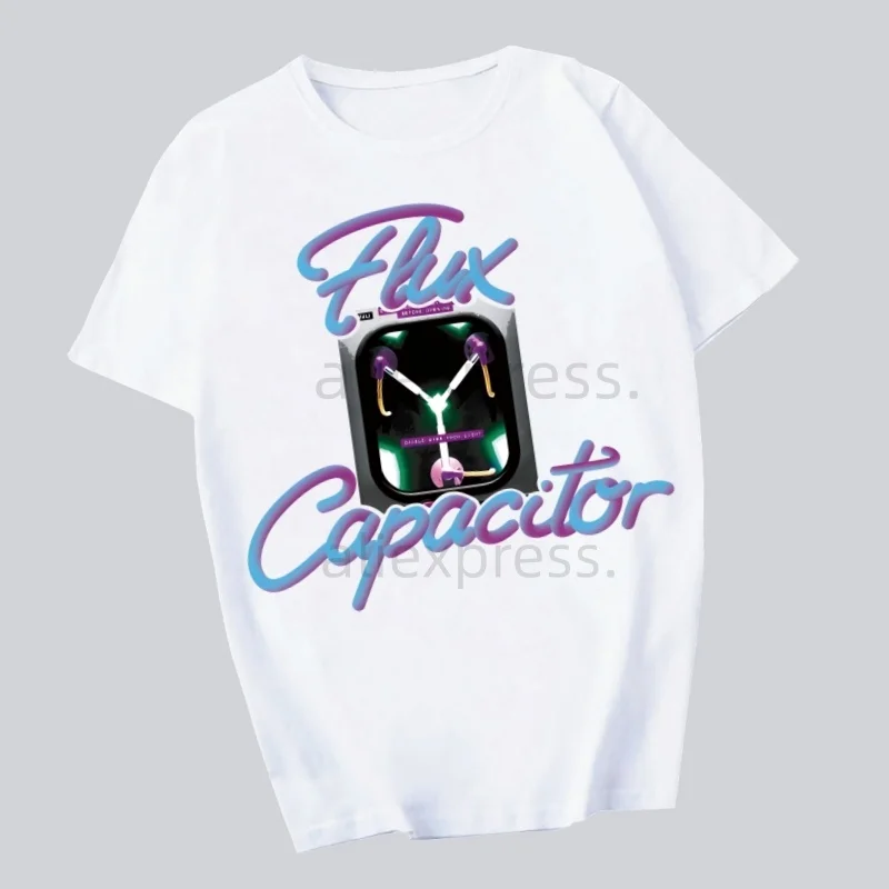 

Назад в будущее Delorean унисекс винтажная мужская футболка с коротким рукавом подарок женский топ футболка