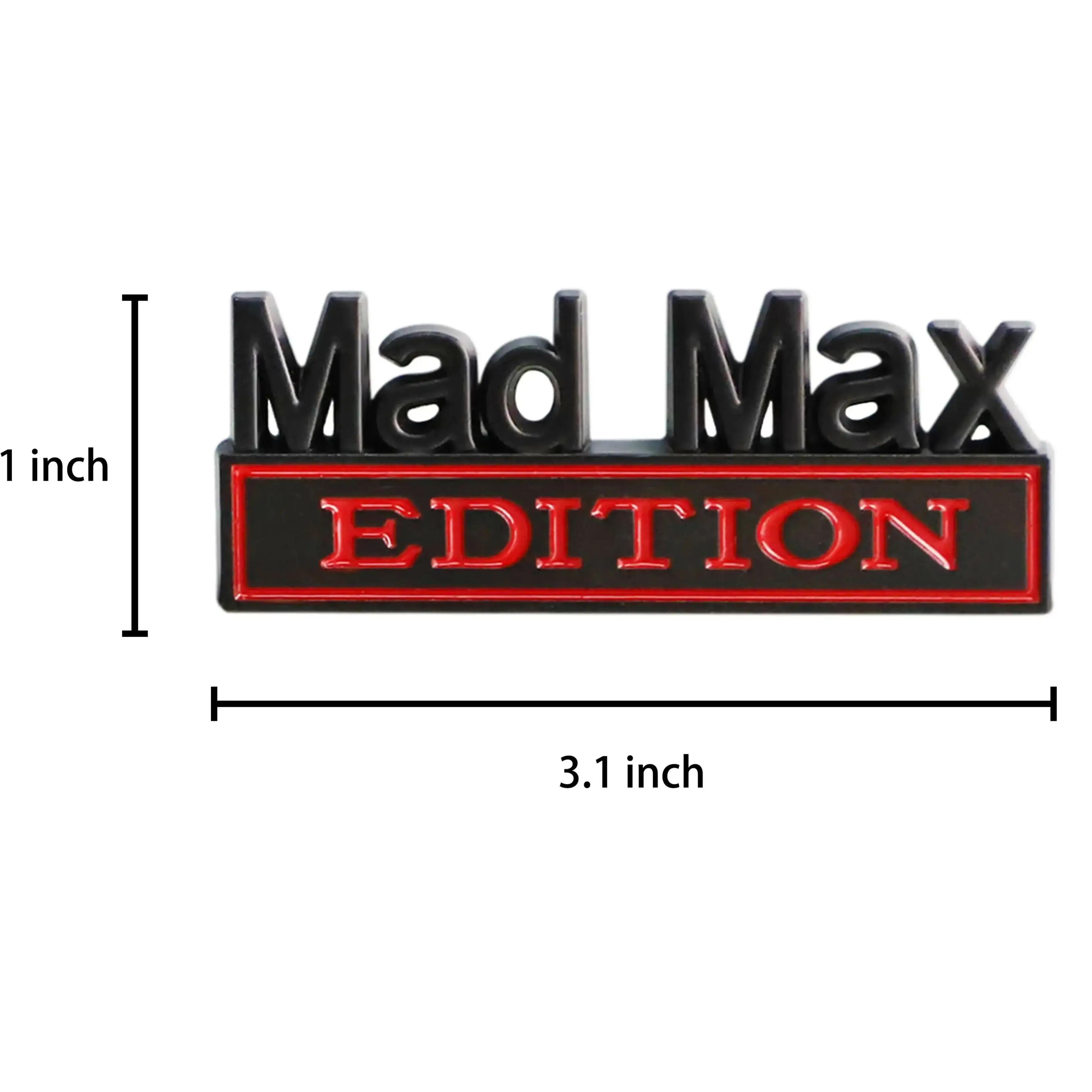 3D MAD MAX EDITION Leaf Plate Label Body Sticker Tail Sticker Car Modification Stickers Automobile Decoration Car Accessories
