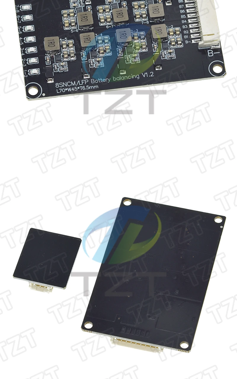 1/3 Stück TZT 2S/8S Aktives Balancer-Board 1,2A Li-Ionen-Lithium-Batterie-Board Energieübertragungs-Equalizer-Modul Induktive Version – Detail 8