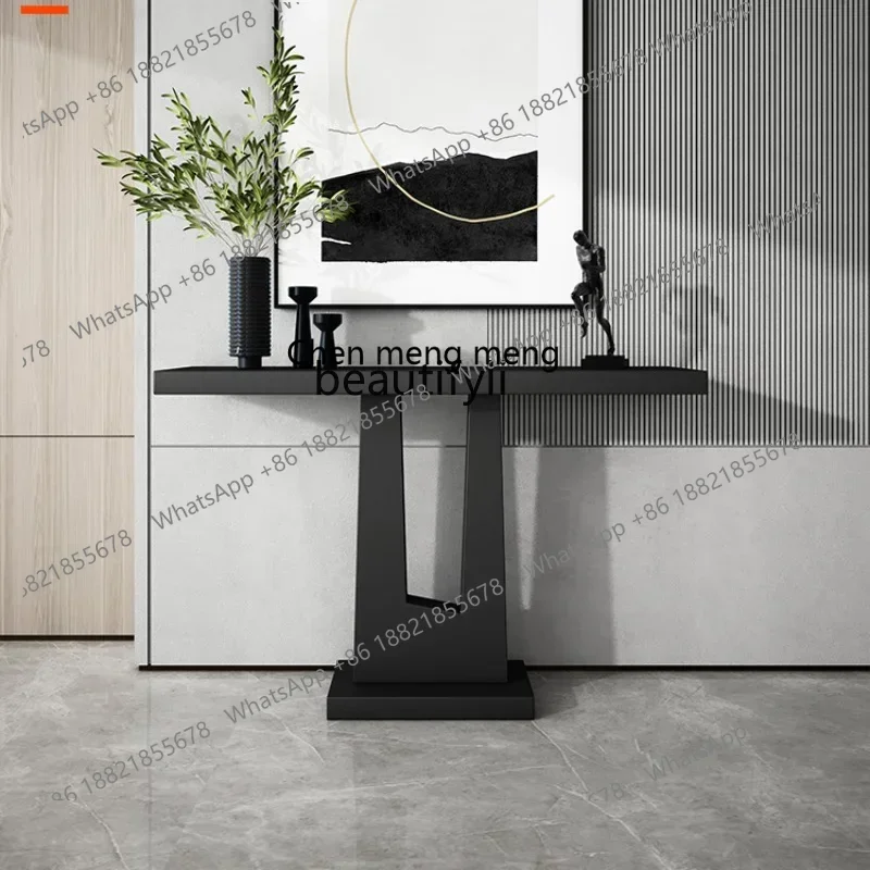 cc182R11 Italian Minimalist Console Tables Side View Taipei Europe Entrance Cabinet Aisle Corridor Console Tables Paint Console