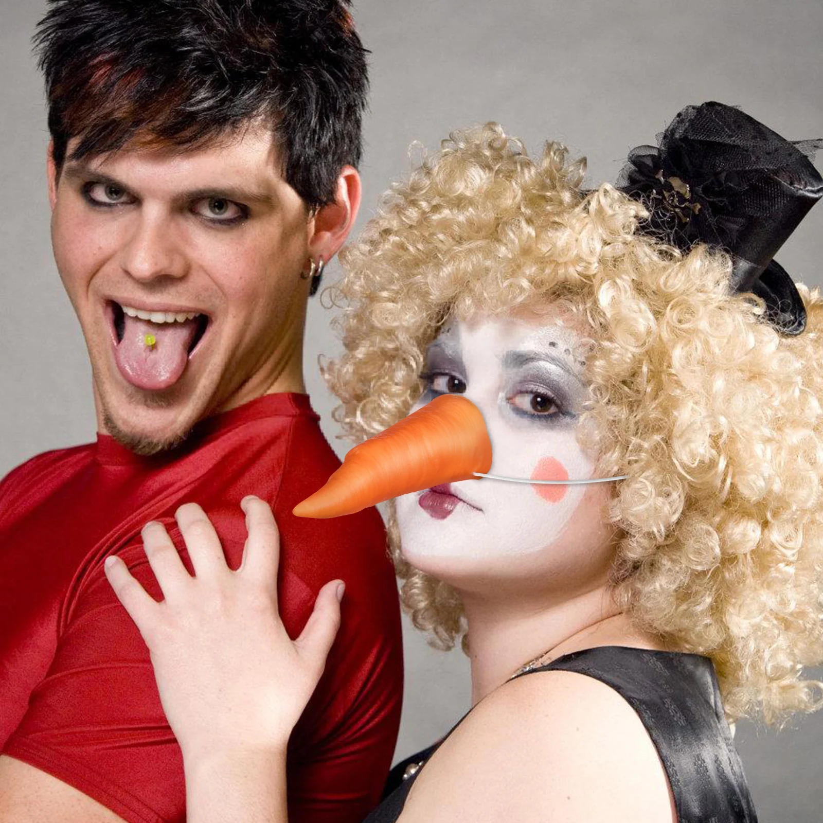 

Snowman Carrot Nose Costume Prop Bright Orange Realistic Texture for Christmas Winter Party Snowman Decoration Cosplay Accessory