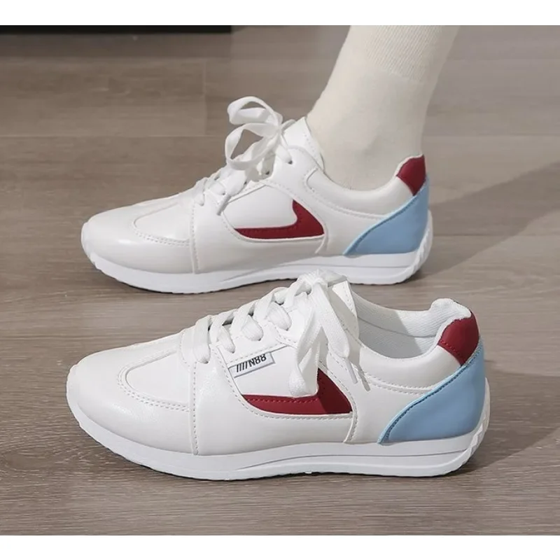 

Women's Large Size Canvas Vulcanize Shoes Round Toe Solid Color Casual Low Top Platform Wedges Plus Size Shoes Female Sneakers