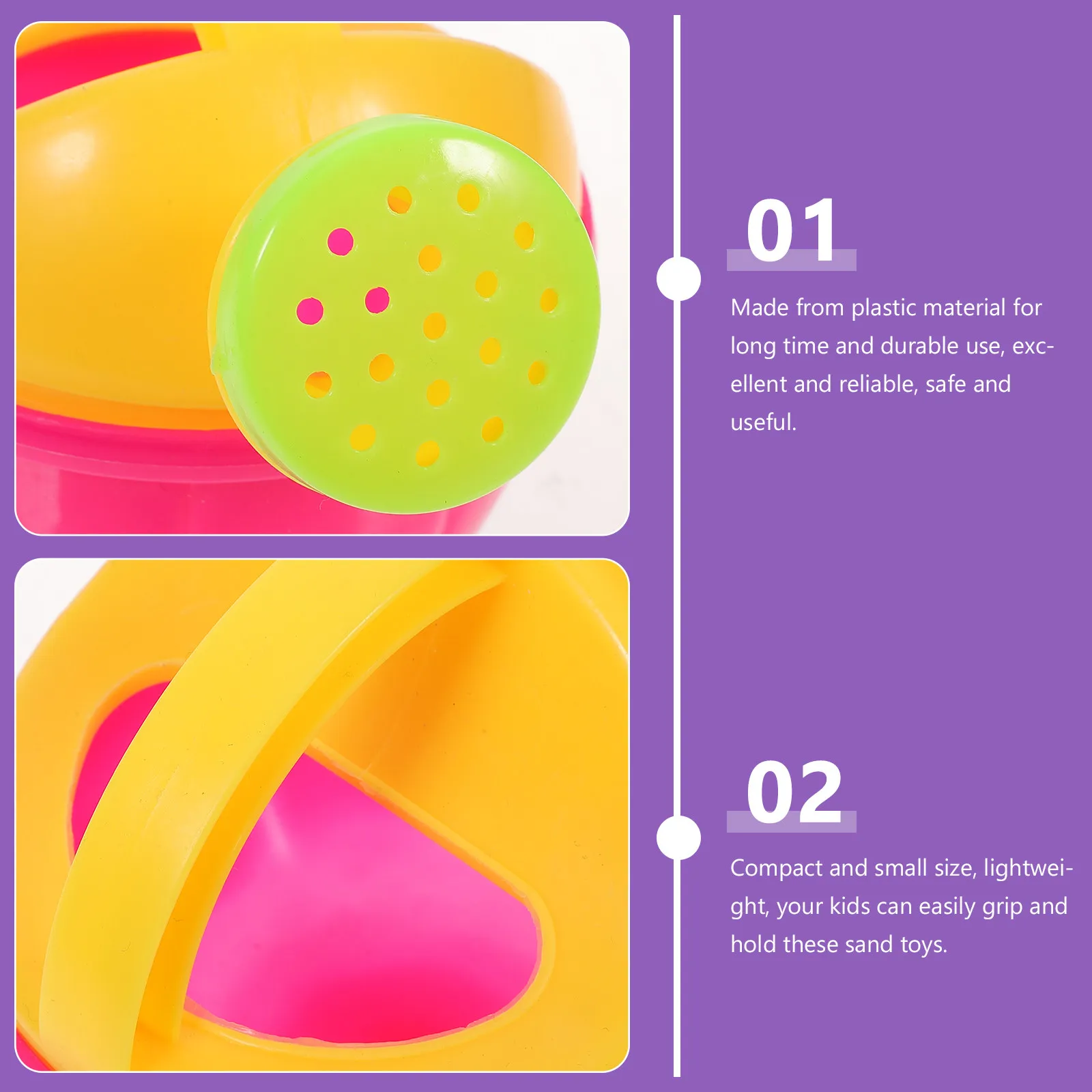 1Set Compact Kid Beach Bucket Set Durable Plastic Child Sand Outdoor Play Summer Fun Coordination Tool Child Sand Toys