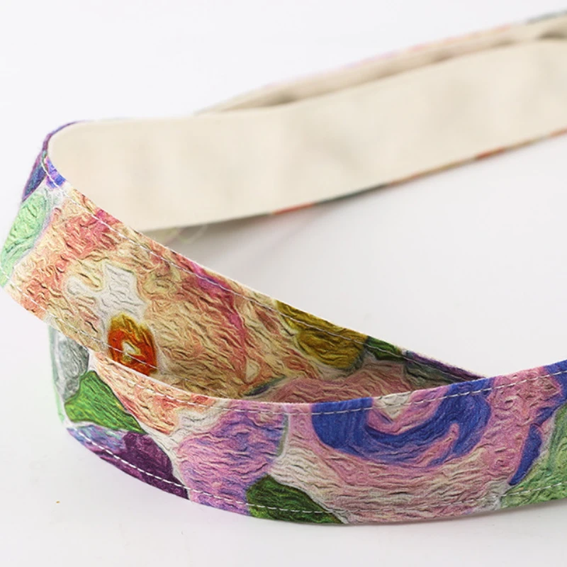 2023 Summer New Oil Painting Art Printing Shoulder Canvas Bag Large Capacity Simple Storage Bag Casual Daily Commute All-match