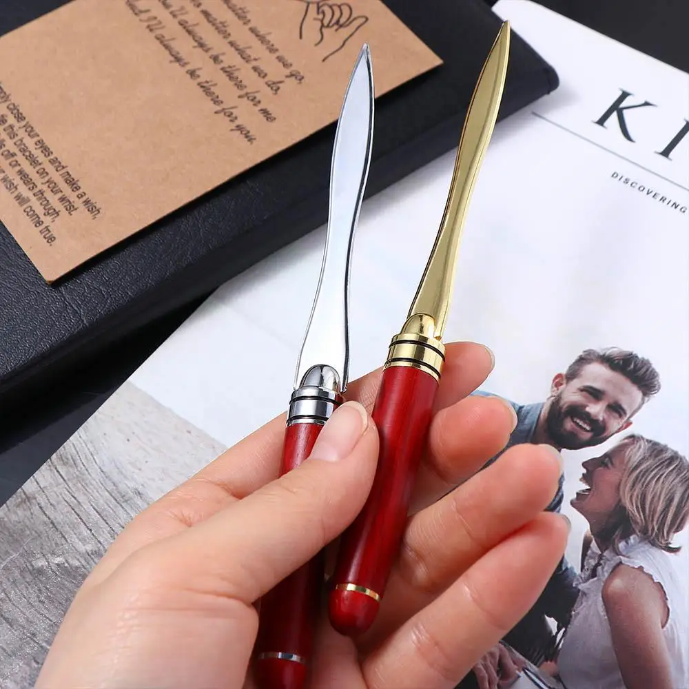 Wooden-Handle Letter Opener and Paper-Cutting Tool description 6