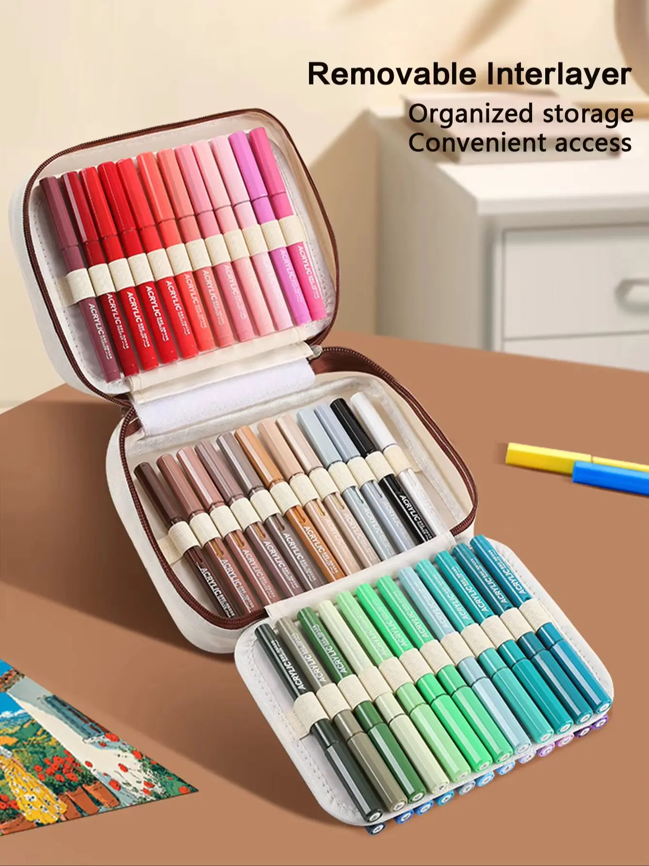 1 Piece of 168-Color Liquid Ink Marker Pen Set in a Cloth Bag, Suitable for Drawing, Graffiti, Model Diy, Anime, and Art Students, Non-Bleed Colored Drawing Pens, Stationery Supplies