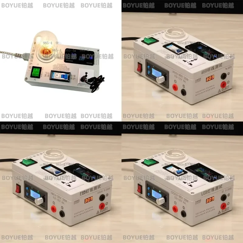 Induction Cooker TV Power Test Socket Electrical Maintenance Protection Ammeter LED Portable