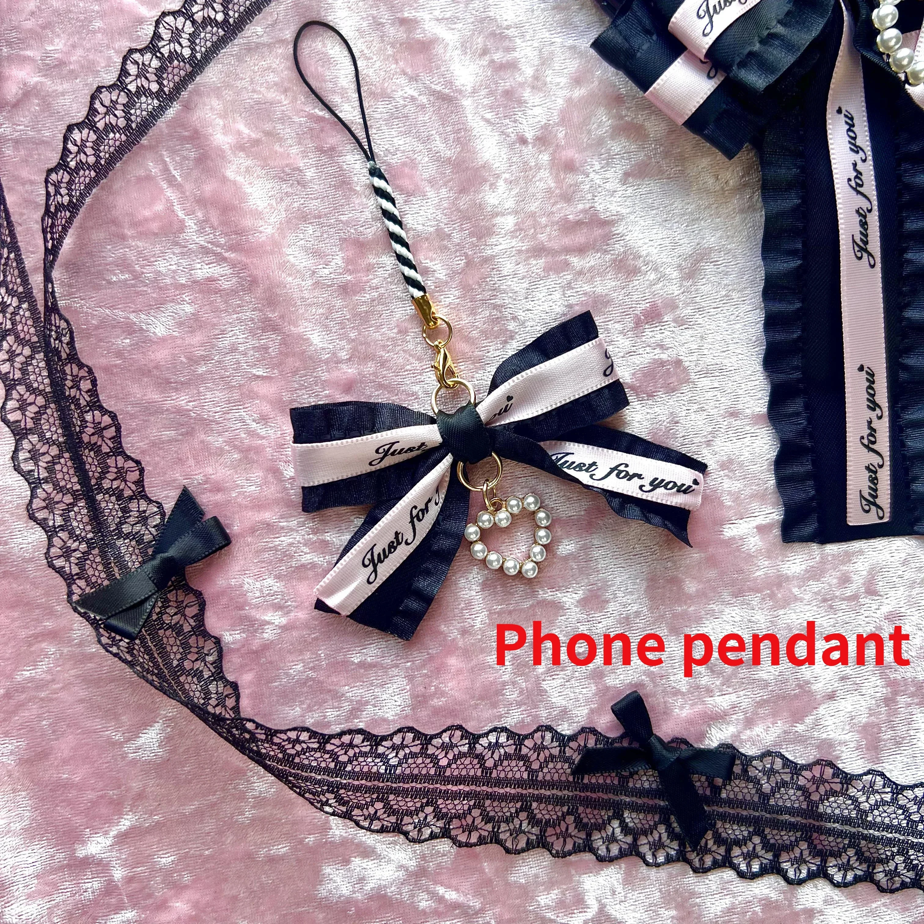 Dophee originální japonec stylů lolita luk stuha telefon pouzdro iPhone 12 13 14 15 plus pro maxi koření dívčí měkké pouzdro telefon pouzdro paní