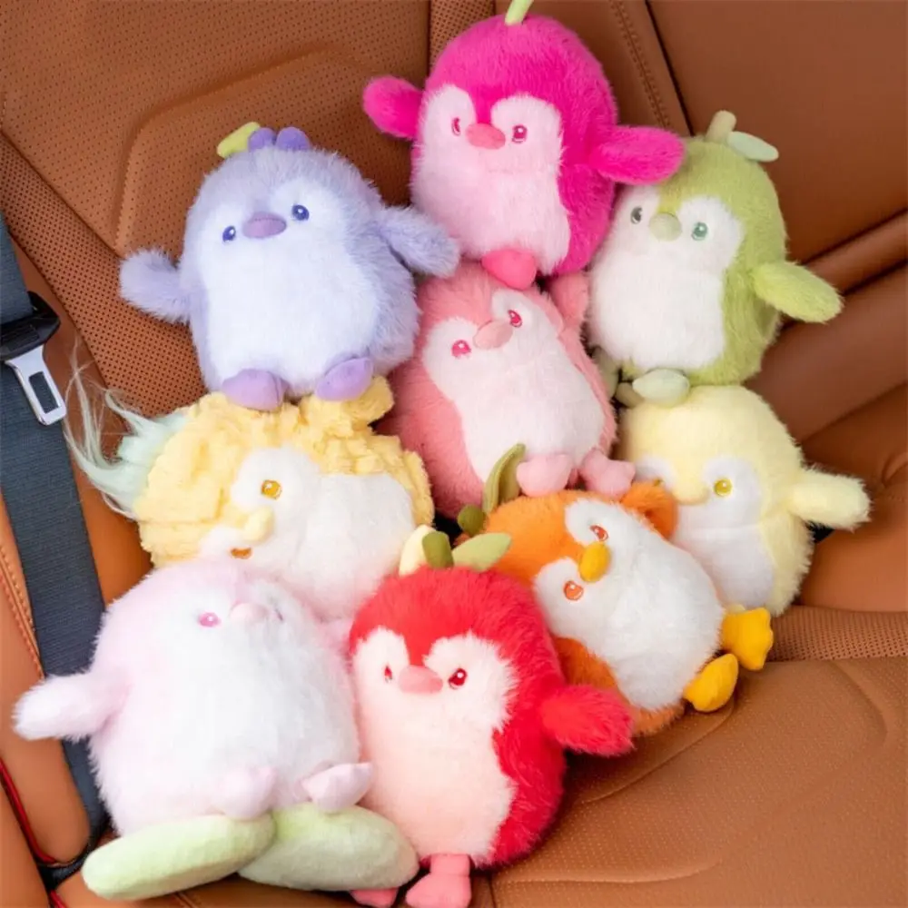 PP Cotton Penguin Plush Keychains Soft Collection Fruit Scented Plush Toy Pendant Fluffy Hanging Decoration