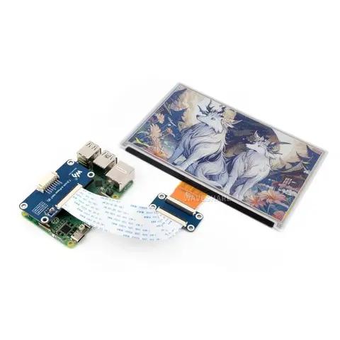7inch Color E-Paper E-Ink Screen HAT RasPi RPI Raspberry Pi Zero 2 3 Model B 4 5 Coding Projects Expansion Board Starter Kit