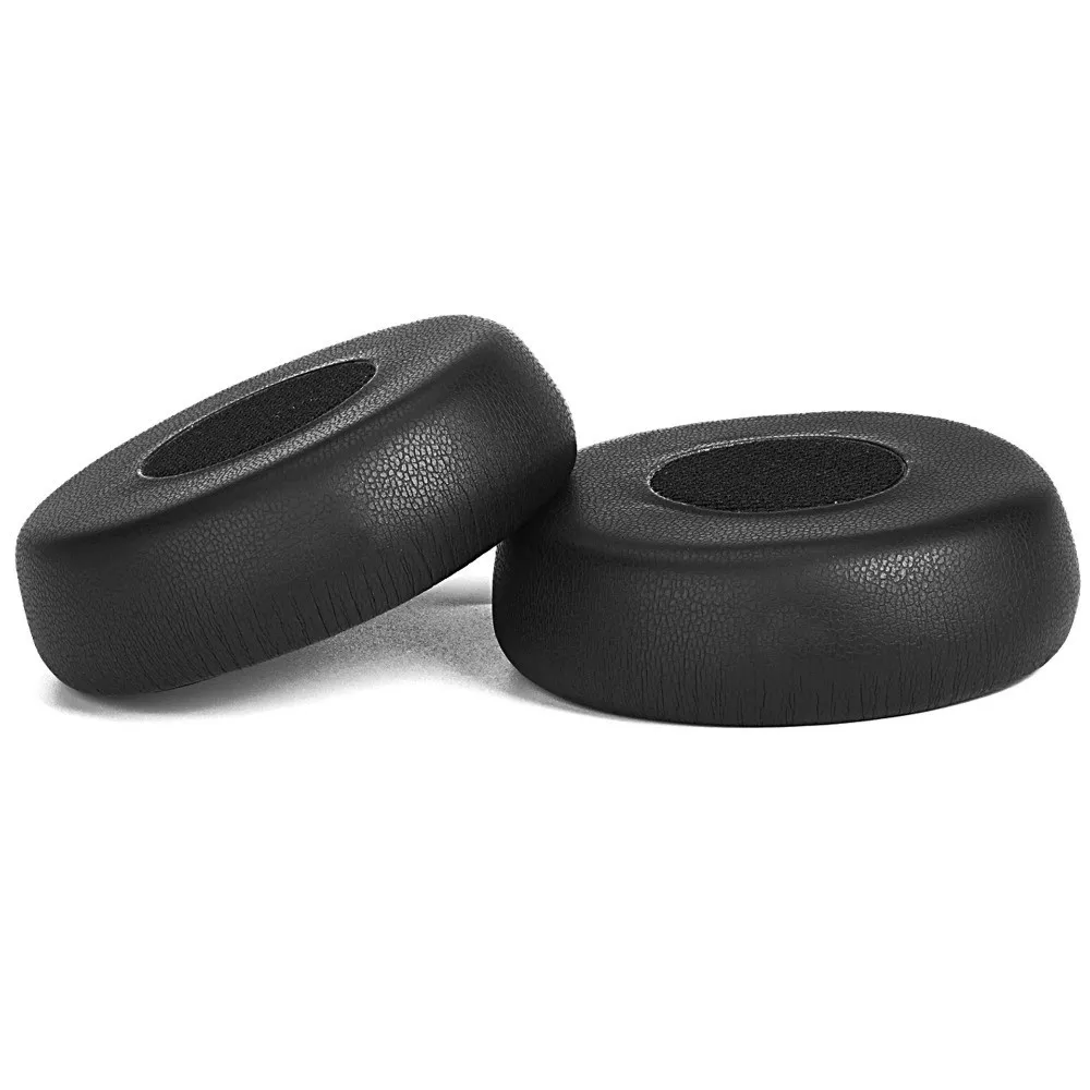 1 paire de coussinets d'oreille de remplacement en cuir protéiné et mousse pour casque Jabra Evolve 75 75+ / 75 UC / 75MS