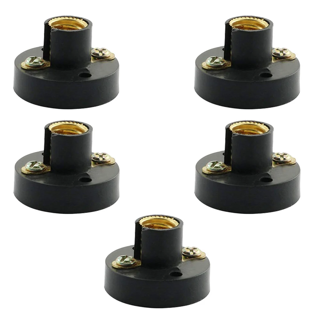 5 Pcs Screw Lamp Holder Teaching Physics Experiment Light Safe E10 Plastic Experimental Base