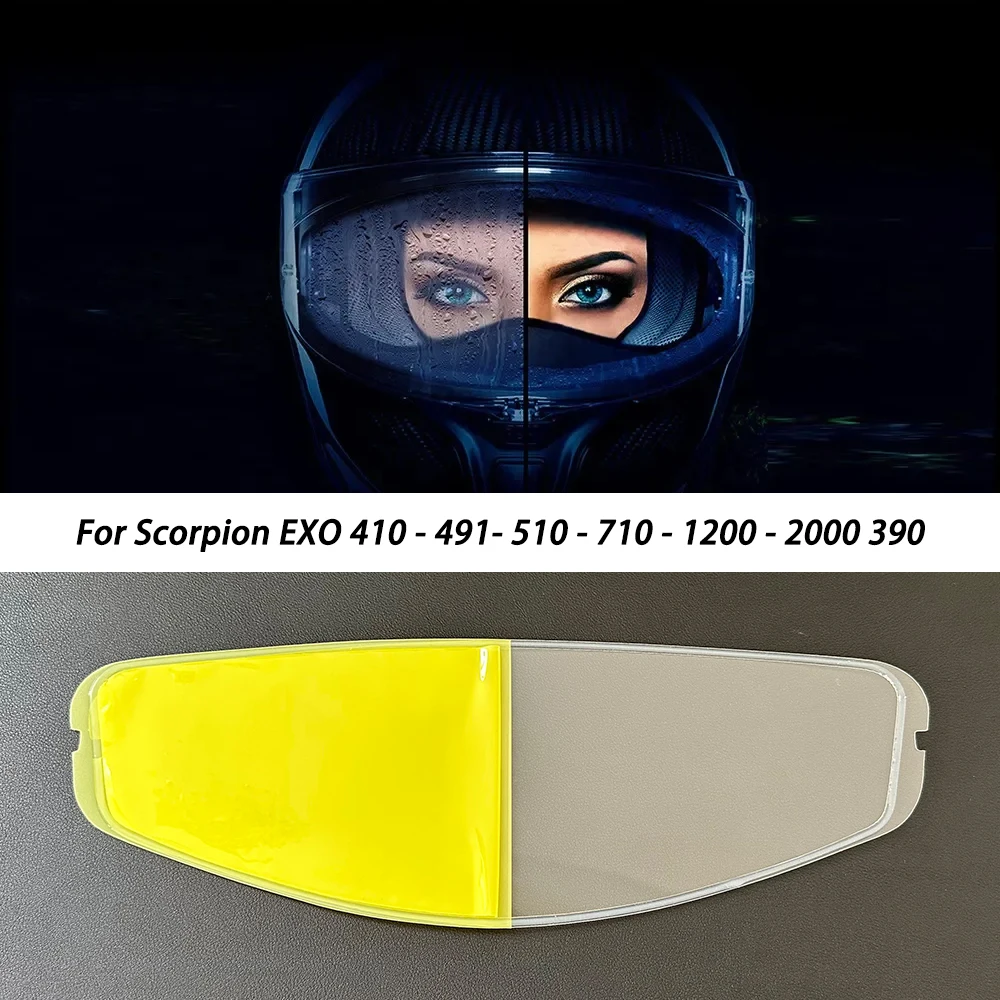 

Motorcycle Helmet Visor Patch Film For Scorpion EXO 410 / 491 / 510 / 710 / 1200 / 2000 390 Visor Anti Fog Film