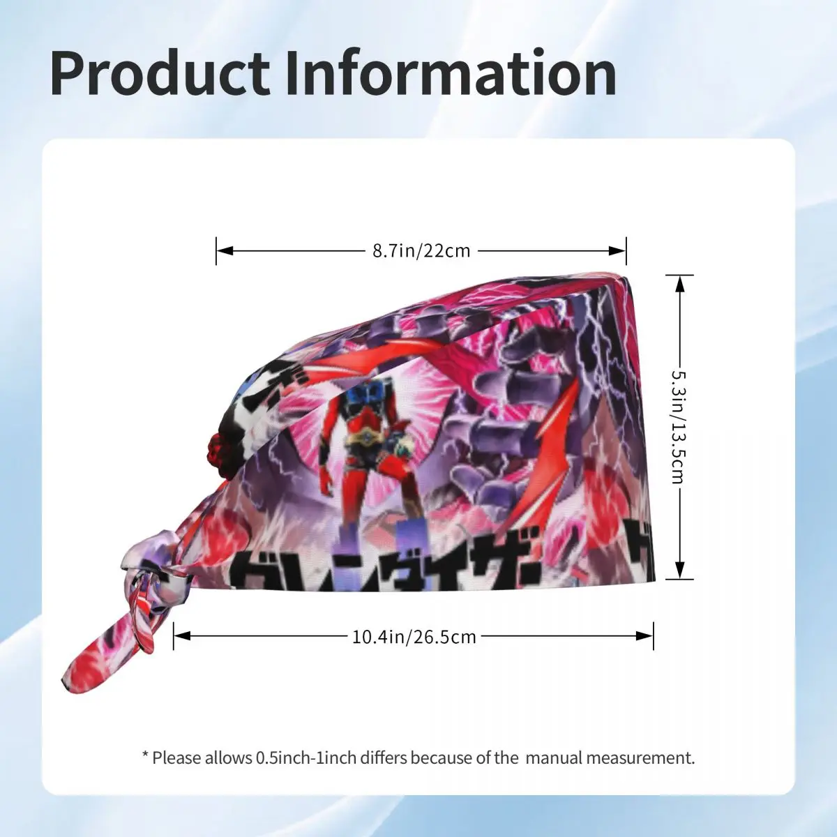 Custom Adjustable UFO Robot G-Grendizeres Working Hat Women Men Scrub Caps Scrub Nursing Doctor Surgeon Cap for Nurse