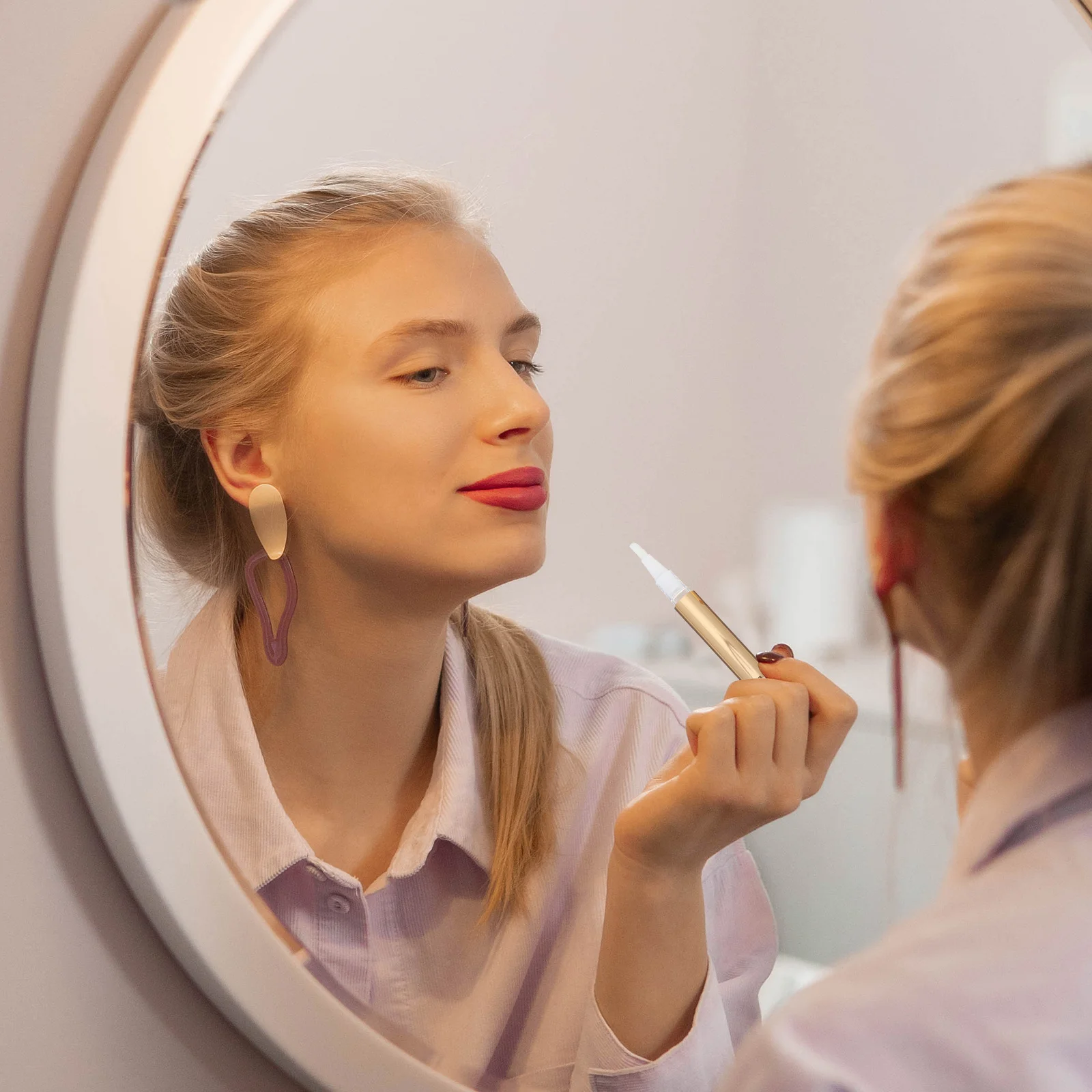 

4Pcs Eyeliner Liquid Tube Leakproof Container Travel Nail Oil Pen Eyebrow Applicator Eyelash Growth Liquid Tube