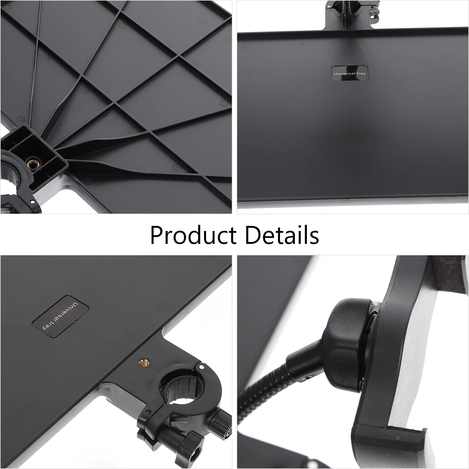 

Sound Card Stand Tray for Live Streaming Setup Mountable Mic Rack Shelf Corrosion Resistant Adjustable Clip Bracket