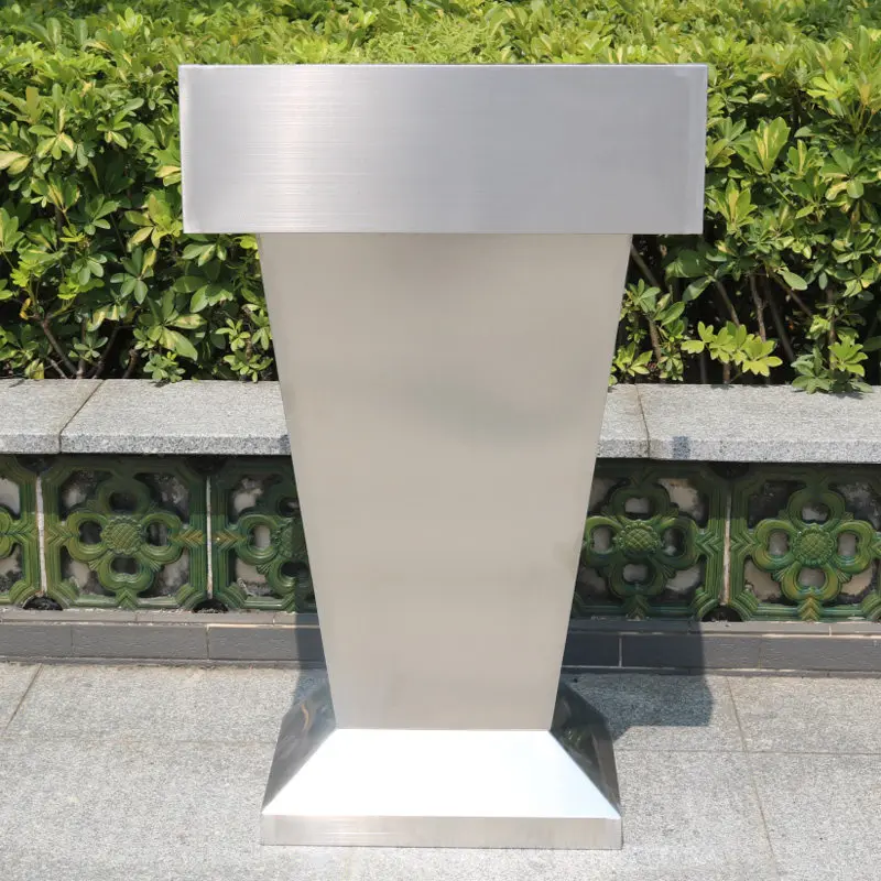 

Stainless Property Reception Desks Standing Guard Reception Desks Registration Speech Desk Office Furniture Военное ДелоZY40JDT