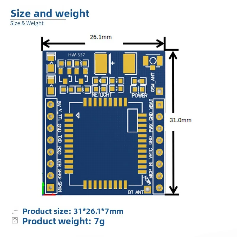 SIM800C GSM GPRS Module for 51 MCU STM32 with TTS DTM Function