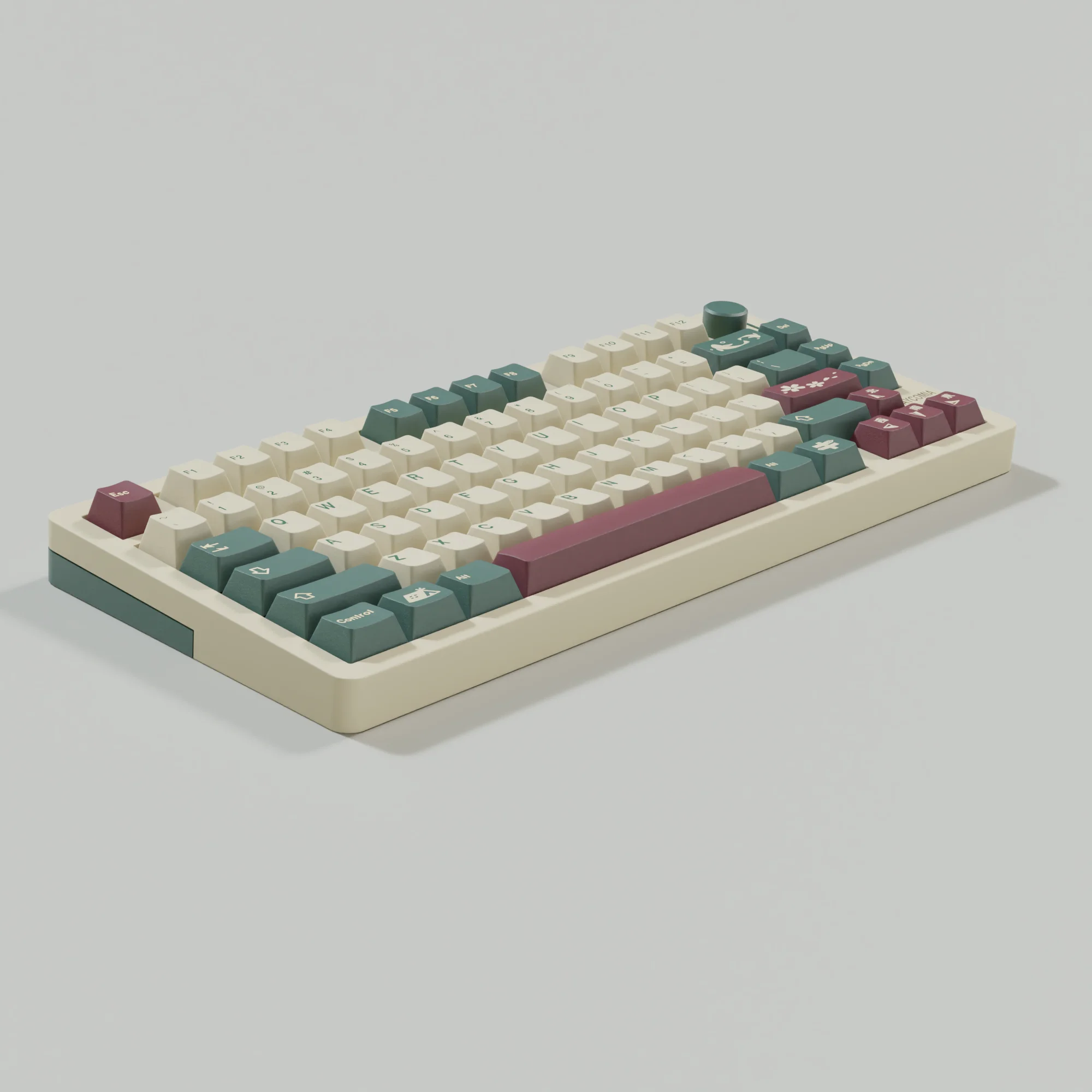 Imagem -02 - Gmk-camping Keycaps Perfil Cereja Material Pbt Iso Alice Layout 7u Barra de Espaço Grande Grupo Alemão Francês Coreano Espanhol Árabe