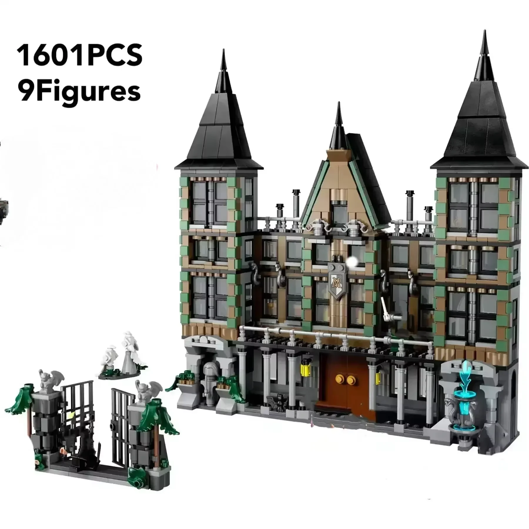 

В наличии: Модульный конструктор Malfoy Manor, креативный набор для сборки 76453, 1601 деталь, для детей, подарки на Хэллоуин, Рождество, день рождения