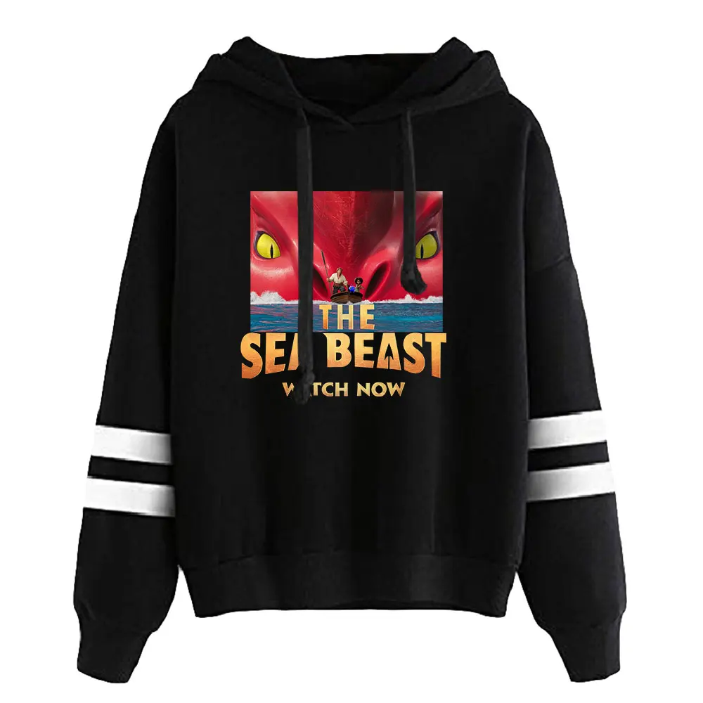 

The Sea Beast Hoodie Unisex Pocketless Parallel Bars Sleeve Sweatshirt Men Women Hooded Pullover American Anime Clothes