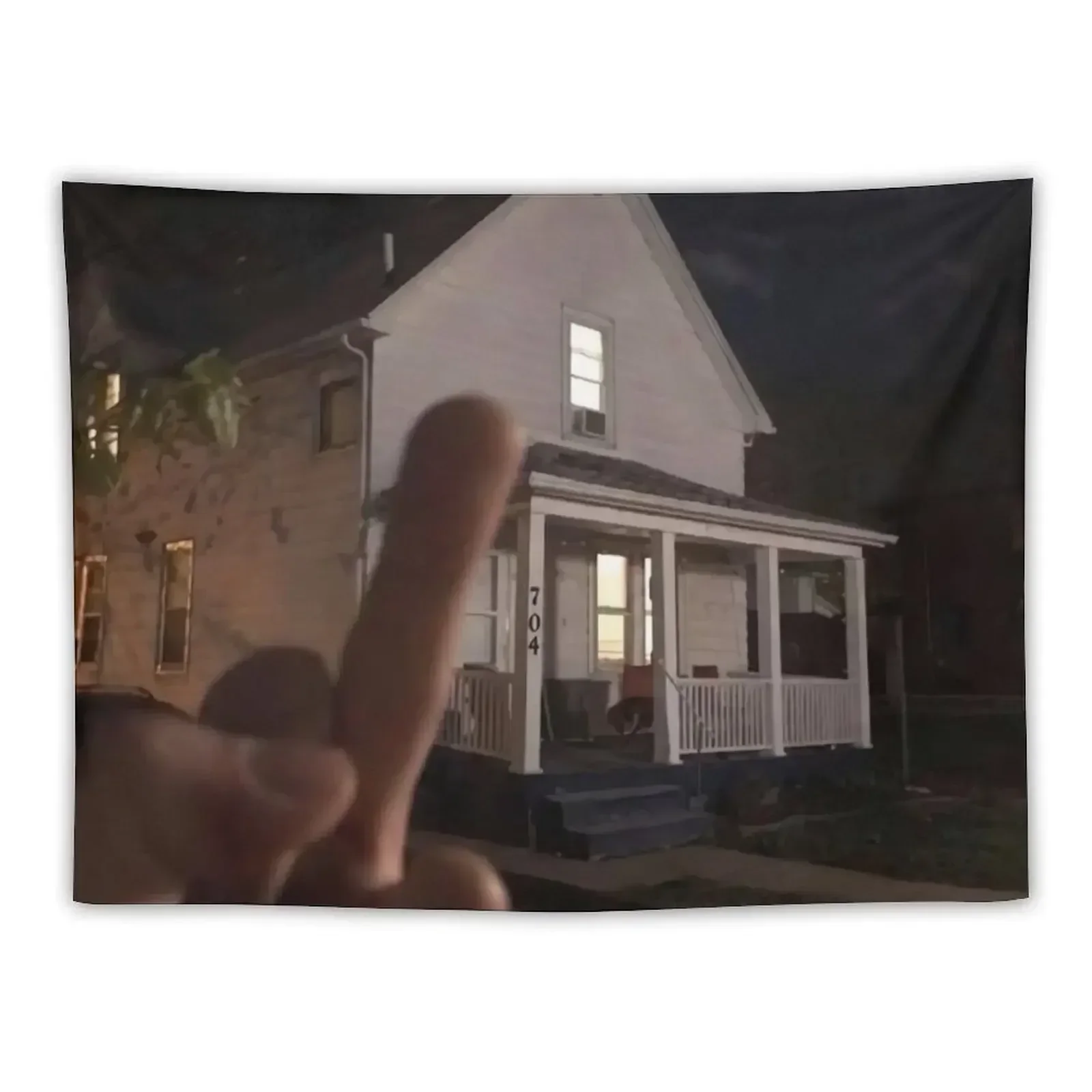 Middle Finger House Tapestry Aesthetic Room Decor Home Supplies Tapete For The Wall Home And Comfort Decor Tapestry