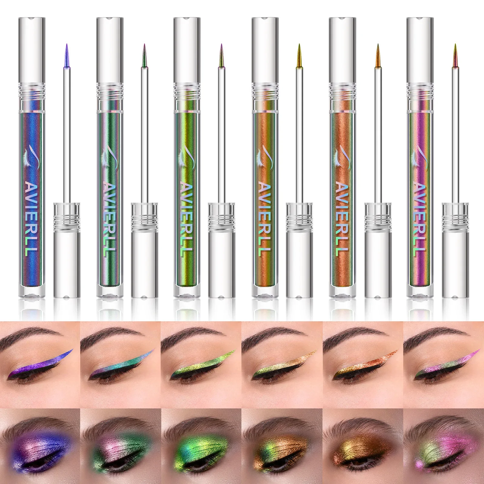 Color Changing Chameleon Eyeliner – Optical Effect, Long-lasting, Waterproof, Smooth Application for Stunning Eyes