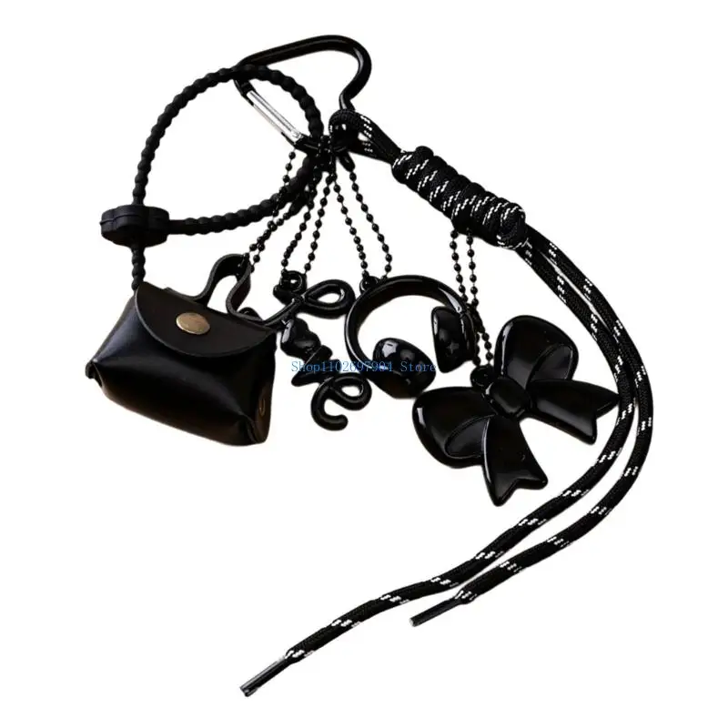 N7YF Bag Pendant Charm Braided Rope Keychain Bag Charms for Handbags Bag Accessories