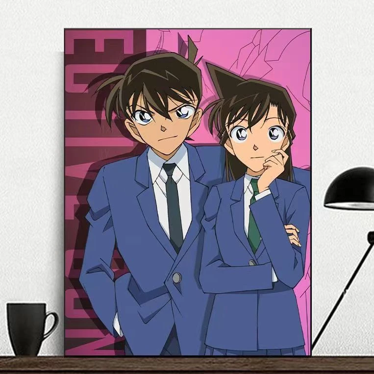 Oil Painting Detective Conan Anime By Numbers Modern Wall Decor for Living Room Bedroom Perfect Gift No Frame