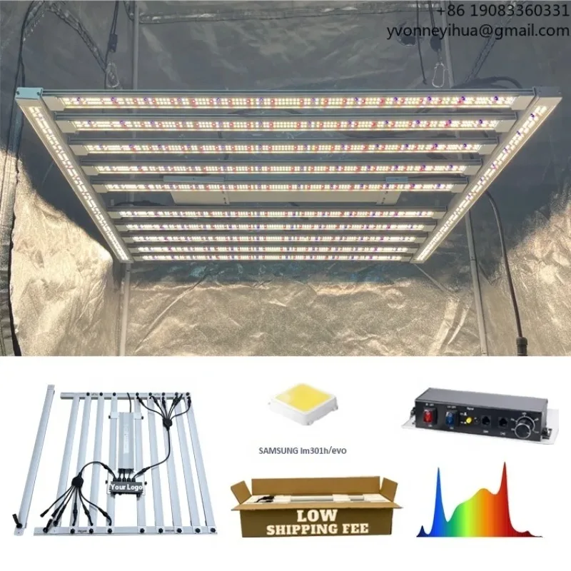 

Mint White Led Grow Light 1000W Uniform PPFD Lm 301h 660nm 720W 600W 240W Interlighting Grow Led Light