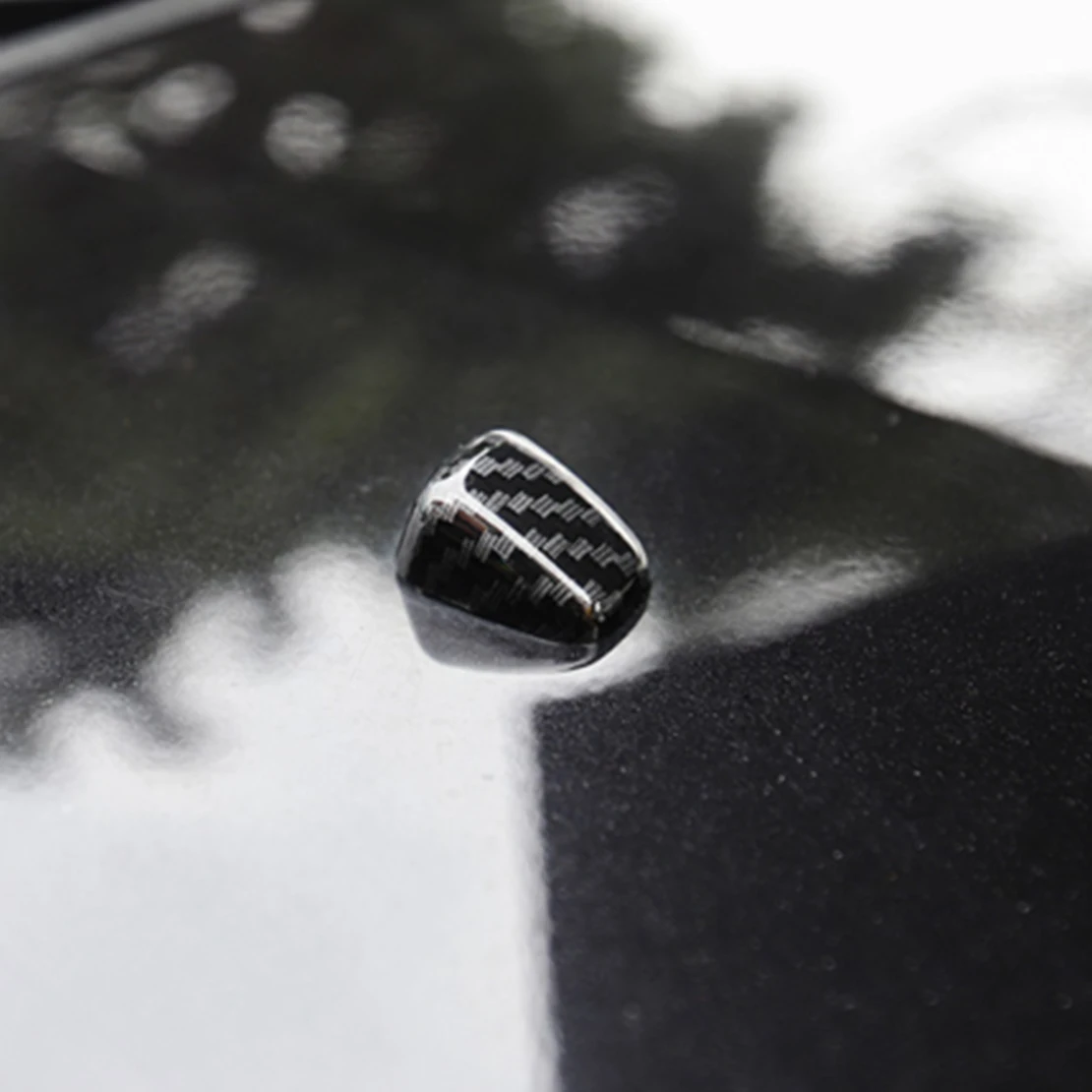 2pcs Carbon Fiber Style ABS Car Front Wiper Water Spout Cover Trim Fit for Jeep Grand Cherokee 2011-2016 2017 2018 2019 2020