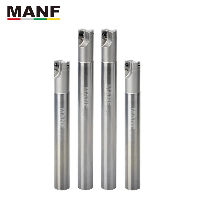 MANF Milling Tools BAP300R10-130-C10 12mm 16mm Indexable Milling Cutter Shoulder Right  Angle EndMill For APMT1135PDER Inserts