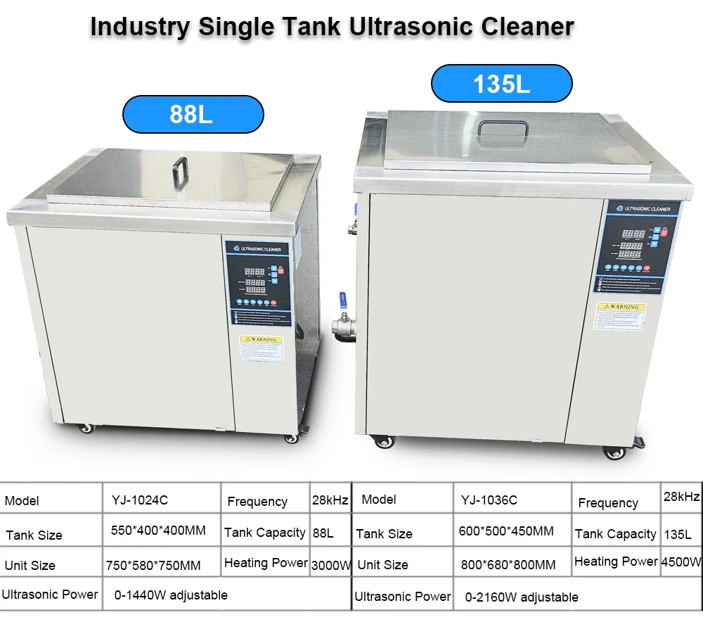 منظف بالموجات فوق الصوتية الصناعية 50L 100L 300L 500L صناعة رأس الطباعة DPF محرك كتلة أجزاء غسالة آلة التنظيف #3