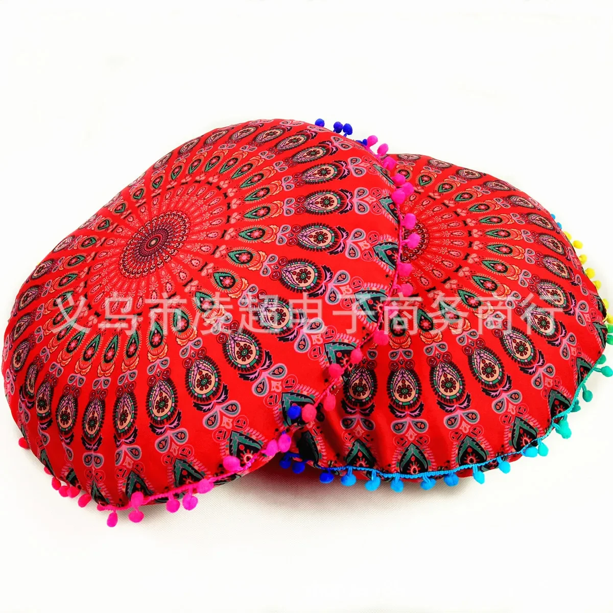 

43CM Round Mandala Pillowcase Bohemian Cushion Cover Floor Cushion Pillows Cover Home Hotel Pillows Flower Printed Pillowcase