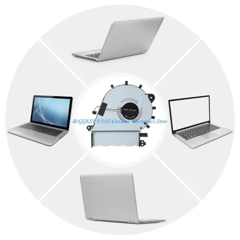 

Laptop CPU FAN Replacement Metal Cooling Fan For ZenBook UX430 UX430U UX430UA Notebook Metal Fan for Longevity