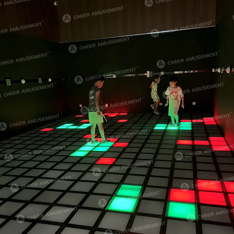 Interactive LED Floor Game Indoor Kids Playground Active Game Amusement Park Facilities by Cheer Amusement
