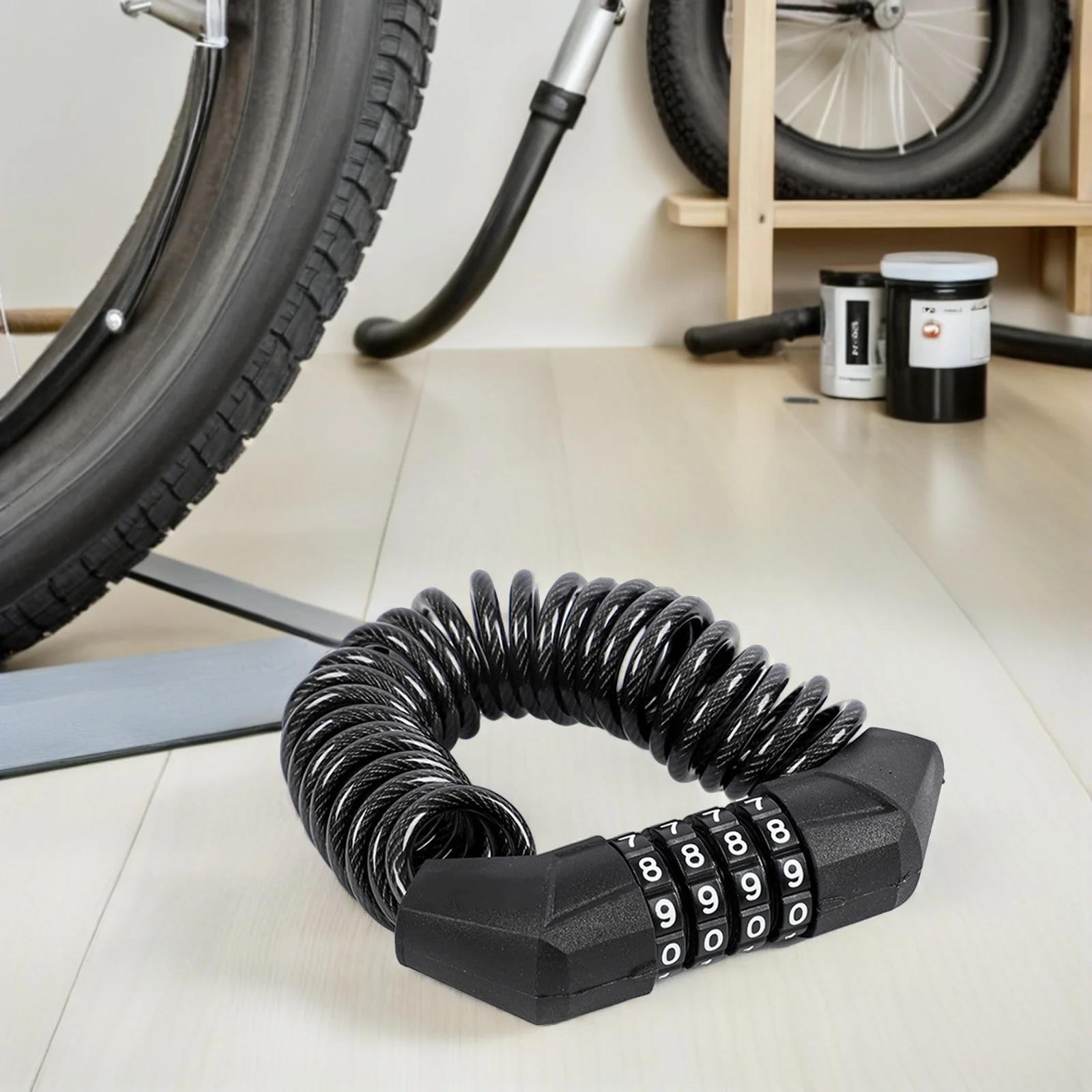 

2Pcs Combination Bike Lock Weather-Resistant Secure Password Lock for Bicycle Scooter Motorbike Anti-Theft Commute