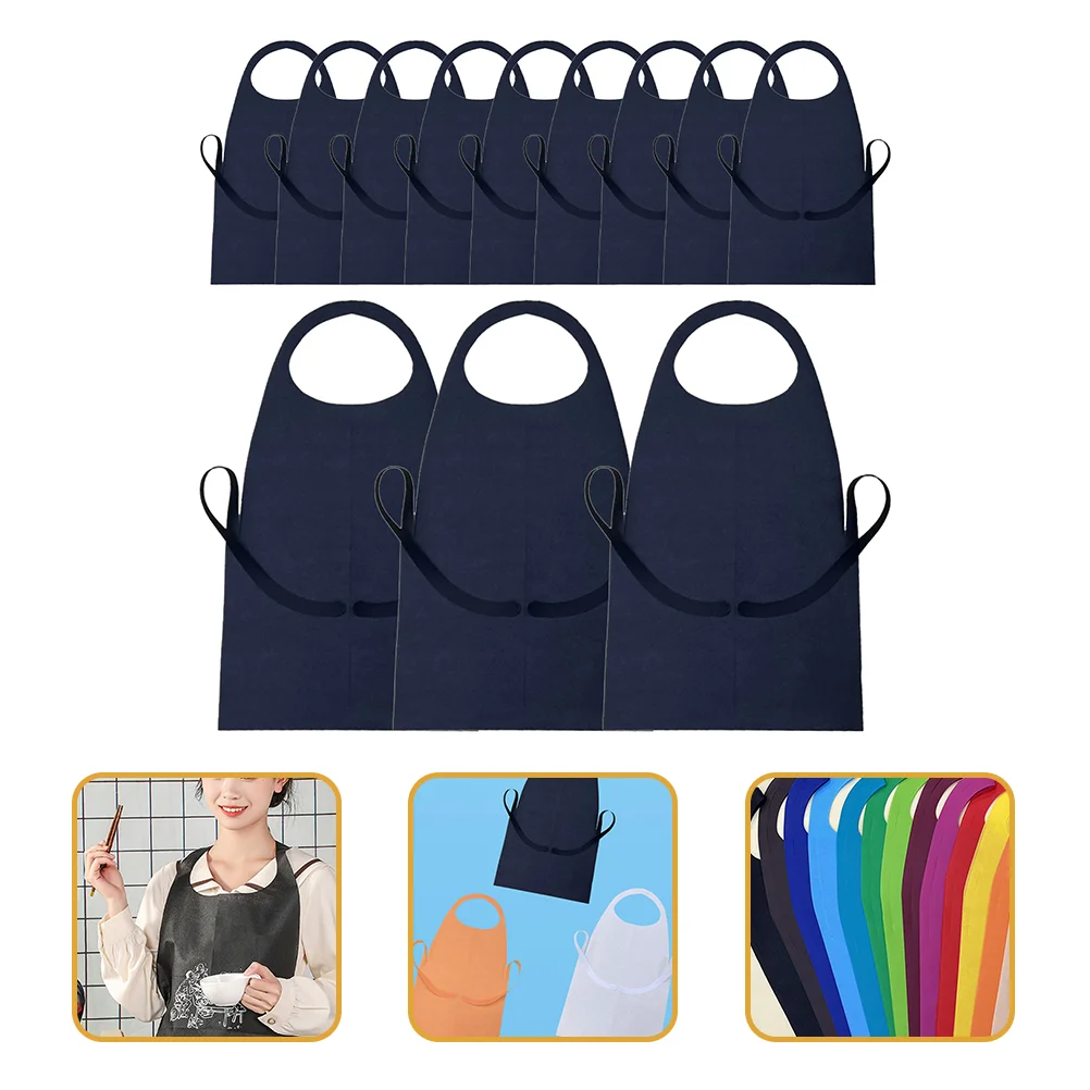 12 Pcs Grease Proofing Aprons Disposable Oil Resistant Painting for Adults Child