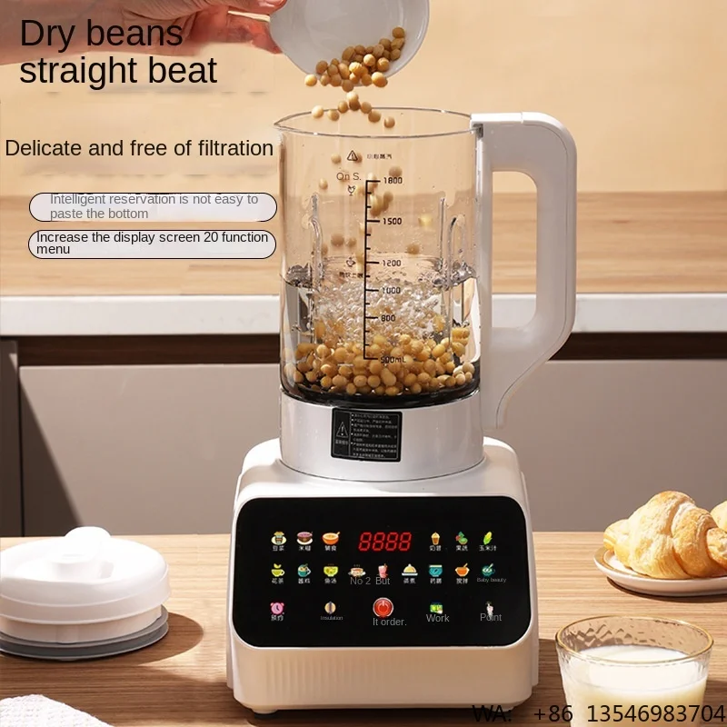 1.8L Soy Milk Maker Electric Juicer Blender Soybean Milk Machine Food Processor Wall Breaking Machine Auto Heating Cooking 220V