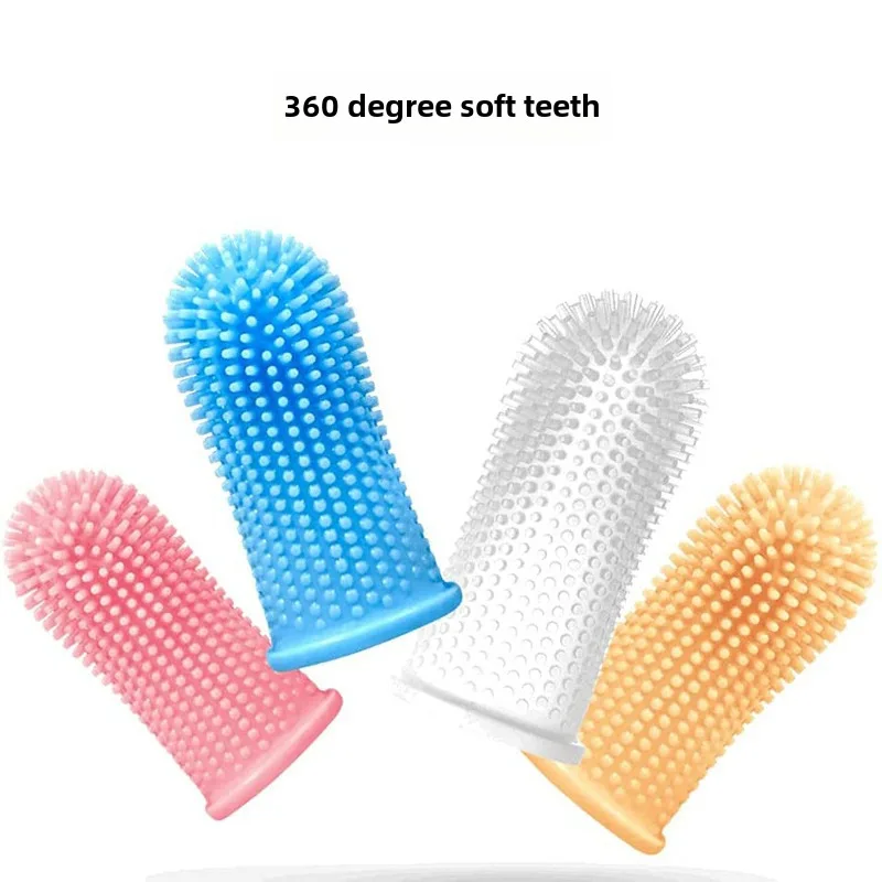 New Pet Finger Toothbrush Dogs and Cats Oral cleaning Anti-Dental Calculus Supplies