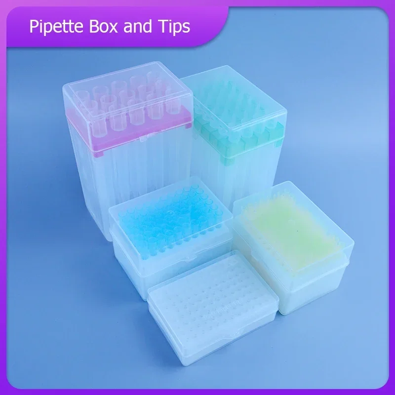 

10ul 200ul 1ml 5ml 10ml Pipette suction box pipettor tip box with pipetter tips