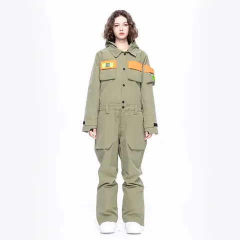 높은 경험 원피스 스키 세트, 방수 내마모성 및 따뜻한 스키복, 스노보드 장비