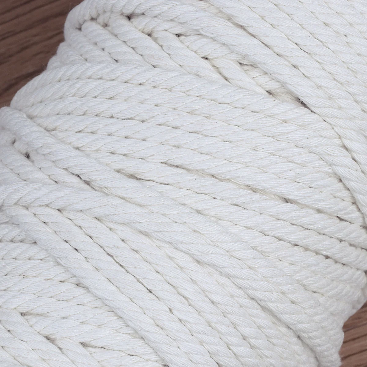 

100M Natural Cotton Rope Knitted Cord 6Mm for Handmade Wall Craft DIY Macrame Plant Hanger Stringing Binding Braiding