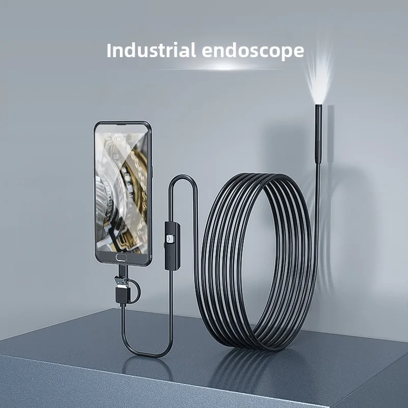 8mm Android Phone Endoscope - High - Definition Camera, 2MP, 720P/1080P Resolution. IP67 Waterproof, Ideal for Industrial, Car