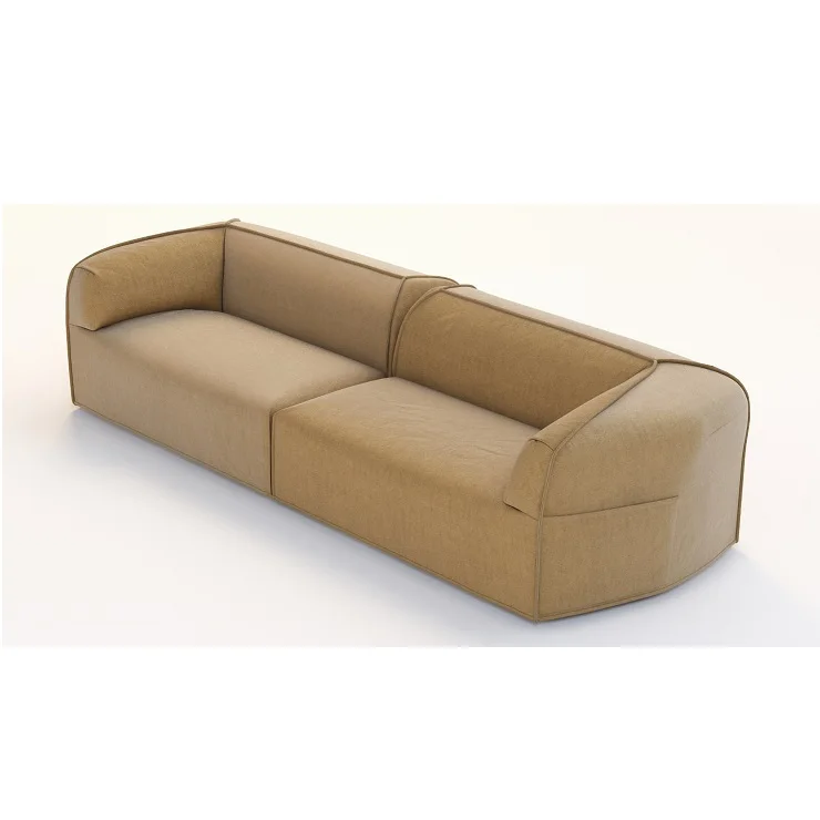

Italian Simple Modern Fabric Sofa Technology Fabric Minimalist Living Room Combination Nordic