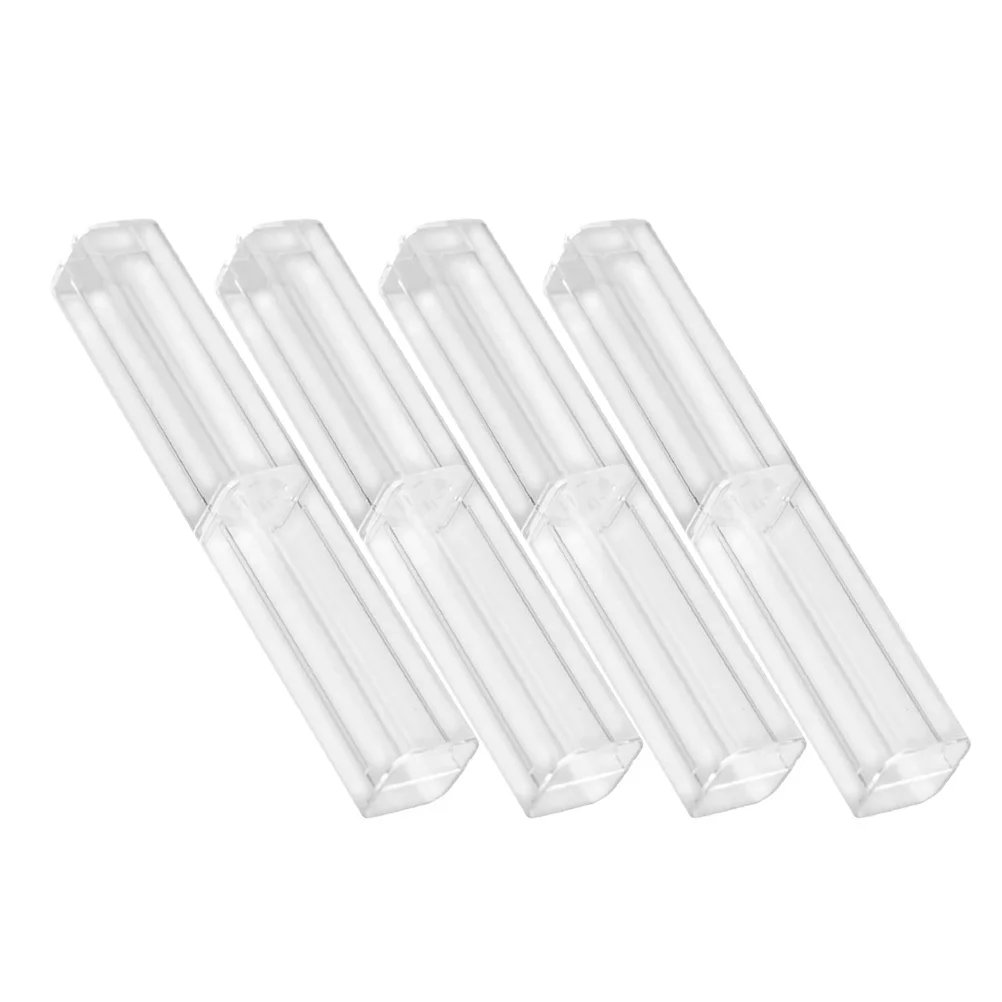 

4pcs Case Small Transparent Plastic Pen Storage Box Gift Packaging Birthday Award Ceremony Pen Container Pencil Box Clear