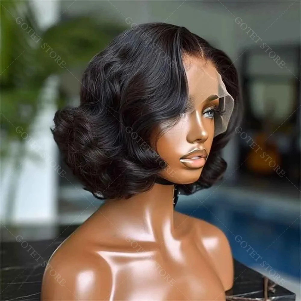 BoB Wig Human Hair Body Wave 13x4 HD Lace Frontal Wigs 14 16 Inch Body Wave 5x5 Closure Glueless Wigs Human Hair Brazilian Remy